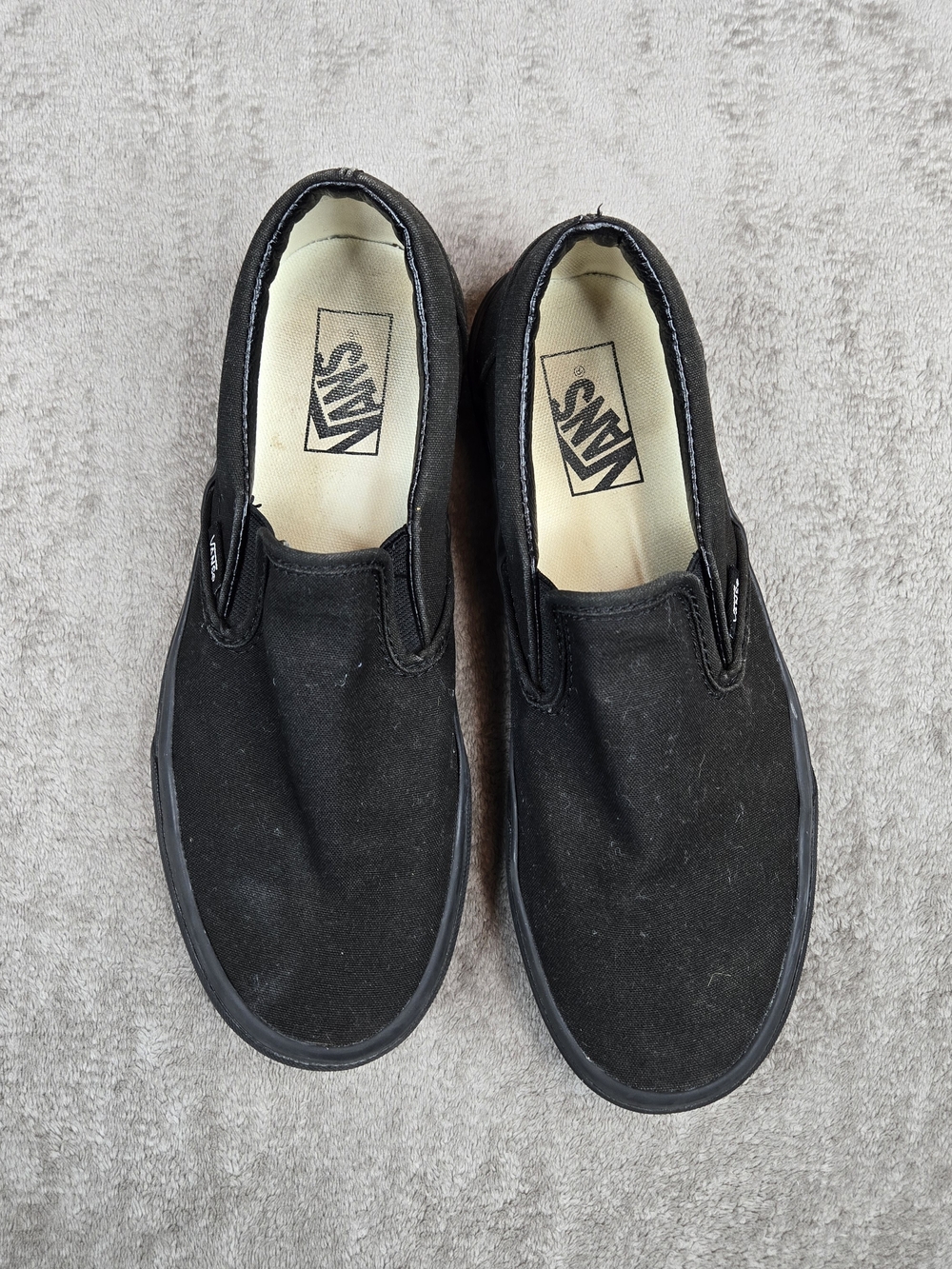 Vans Classic Slip-On Sneakers in All Black